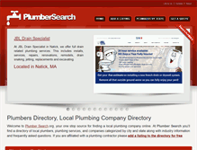 Tablet Screenshot of plumbersearch.org